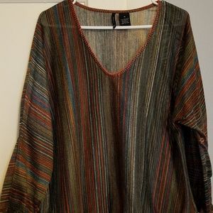 new directions Women's Striped Blouse
